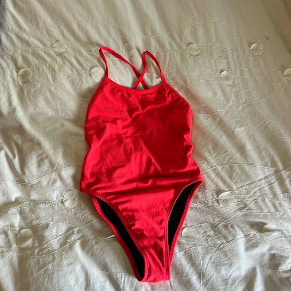 Jolyn Red Racerback Bodysuit One Piece - Picture 1 of 3
